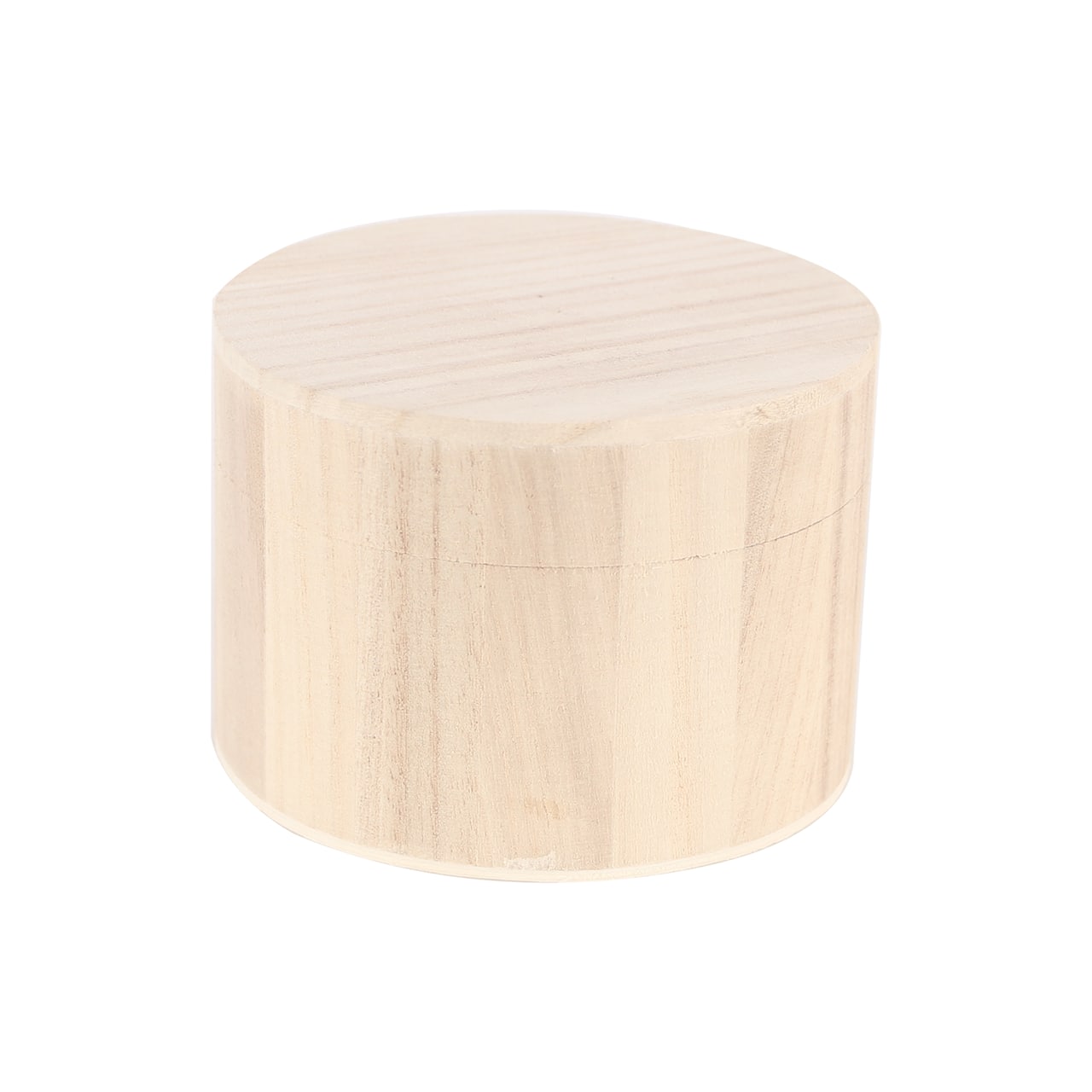 Boîte ronde en bois de 10,9 cm de Make Market